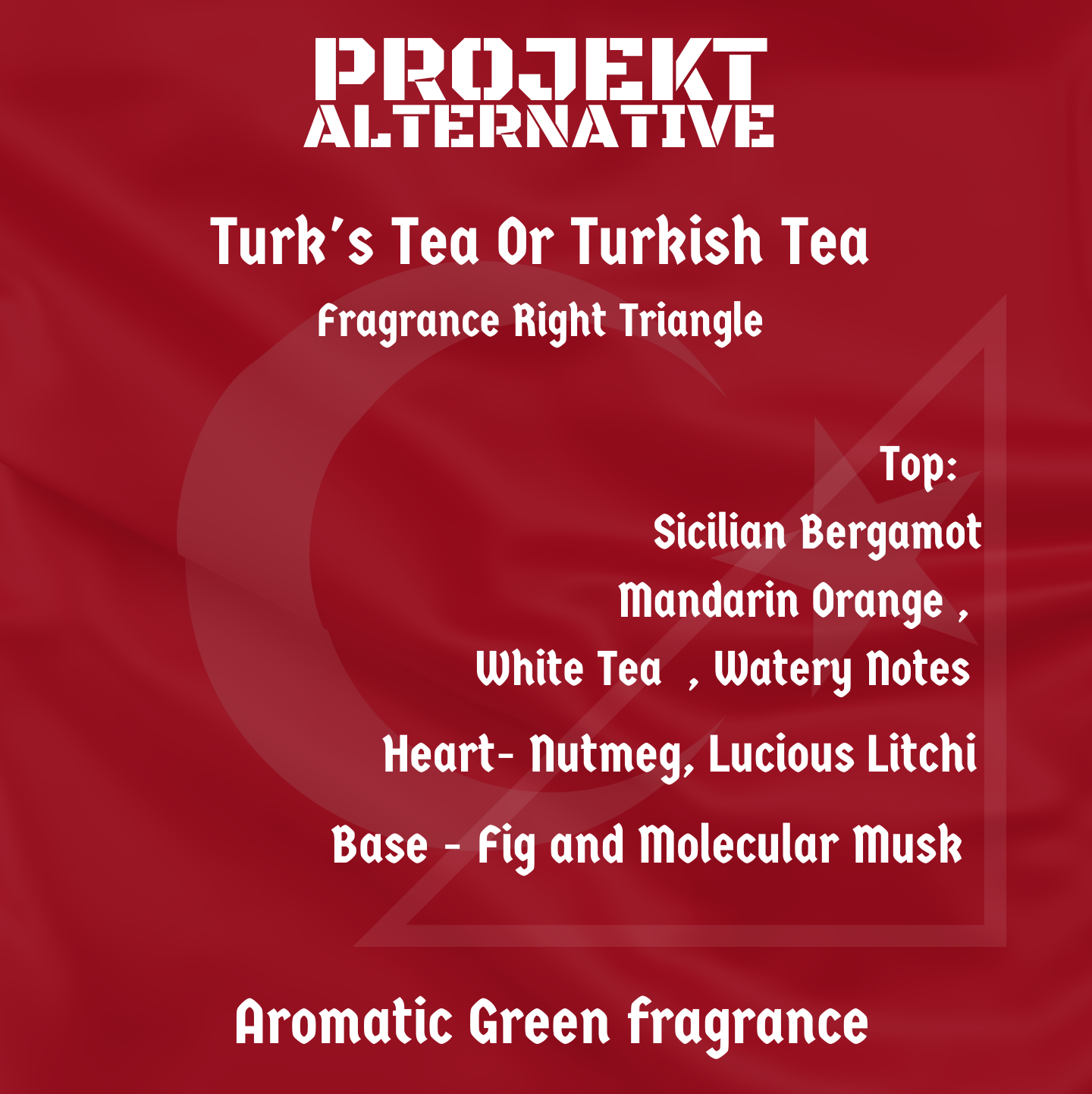 Turk's Tea By Projekt Alternative 100ml Extrait De Parfum #Wulong-Cha